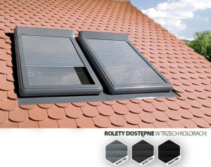 Roleta zewnętrzna FAKRO ARZ-H do okien dachowych 94x140