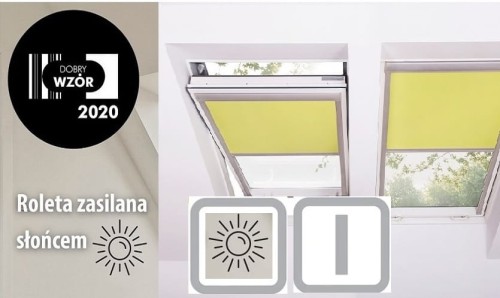 Roleta FAKRO ARF Z-Wave SOLAR w kolorach z I grupy