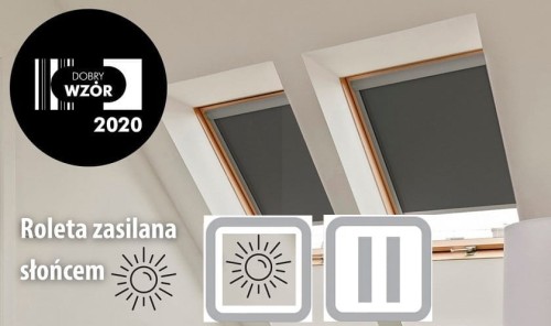 Roleta FAKRO ARF Z-Wave SOLAR w kolorach z II grupy