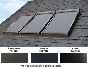 Markiza FAKRO AMZ Electro 230 092 1% do okien dachowych 66x98  